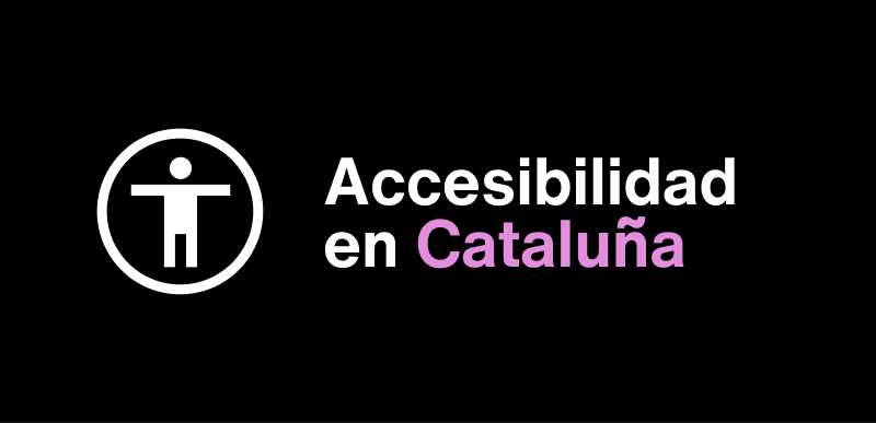 Infografía sobre requisitos de accesibilidad en Cataluña para entornos físicos y digitales.