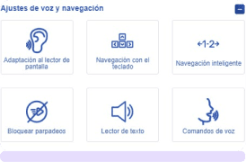 ajustes de navegacion - Accesibilidad Web